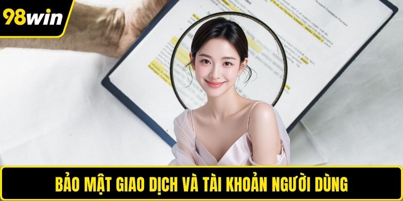 Bảo mật giao dịch và tài khoản người dùng